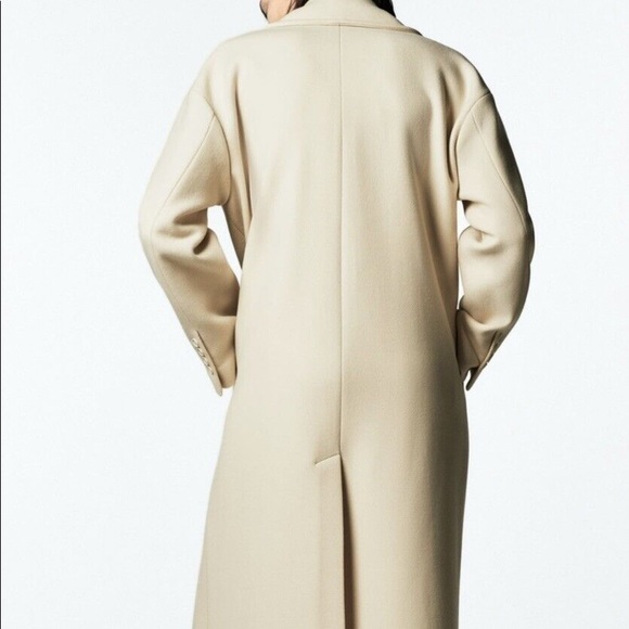 Zara Limited Edition Double-Breasted Italian Wool Blend Coat - Medium - Picture 9 of 16